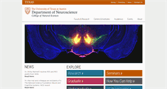 Desktop Screenshot of neuroscience.utexas.edu