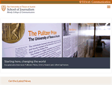 Tablet Screenshot of journalism.utexas.edu