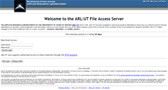Desktop Screenshot of ftp.arlut.utexas.edu