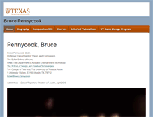 Tablet Screenshot of pennycook.music.utexas.edu