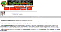 Desktop Screenshot of bioinst.cm.utexas.edu