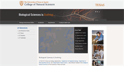 Desktop Screenshot of biosci.utexas.edu