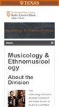 Mobile Screenshot of musethno.music.utexas.edu