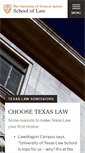 Mobile Screenshot of law.utexas.edu