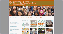 Desktop Screenshot of deanofstudents.utexas.edu