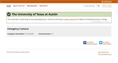 Desktop Screenshot of emergency.utexas.edu