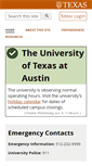 Mobile Screenshot of emergency.utexas.edu