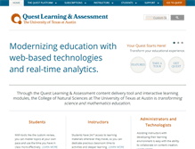 Tablet Screenshot of getquest.cns.utexas.edu