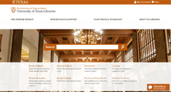Desktop Screenshot of lib.utexas.edu