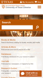 Mobile Screenshot of lib.utexas.edu