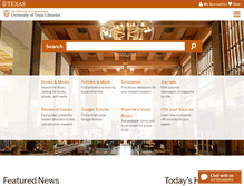 Tablet Screenshot of lib.utexas.edu