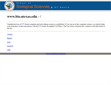Tablet Screenshot of lifesci.utexas.edu