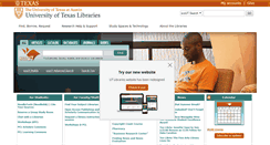 Desktop Screenshot of library.utexas.edu
