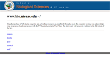Tablet Screenshot of micro.utexas.edu