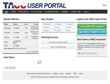 Tablet Screenshot of portal.tacc.utexas.edu