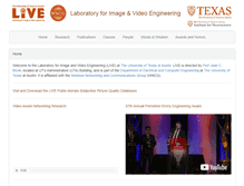 Tablet Screenshot of live.ece.utexas.edu