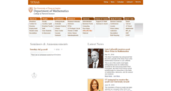 Desktop Screenshot of ma.utexas.edu