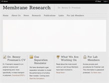 Tablet Screenshot of membrane.ces.utexas.edu